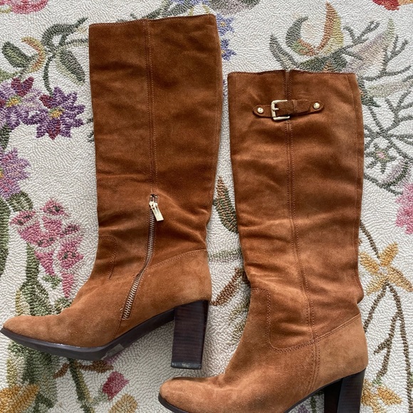 Michael Kors tan suede leather boots - Picture 1 of 5